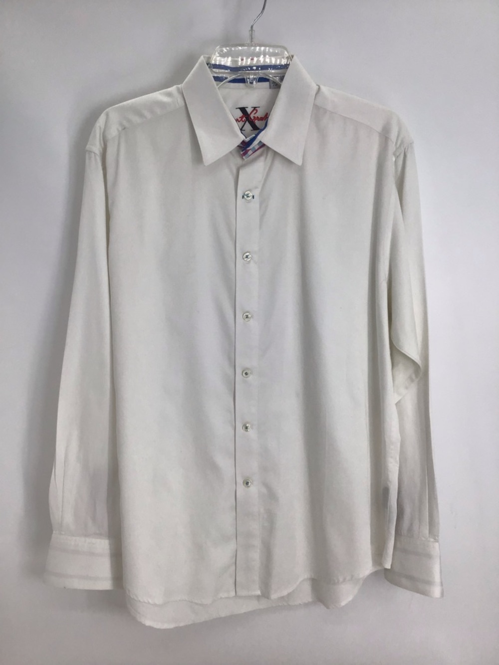 Robert Graham X Menâs Long Sleeve Button-Up Dress Shirt Classic White Size L